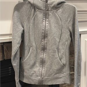 Lululemon Athletica Light Gray Zip-Up Hoodie
